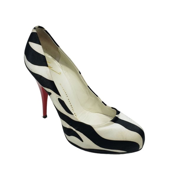 Giuseppe Zanotti Shoes - Giuseppe Zanotti Design Zebra Heels Shoes Women's Size 37 - US 7
